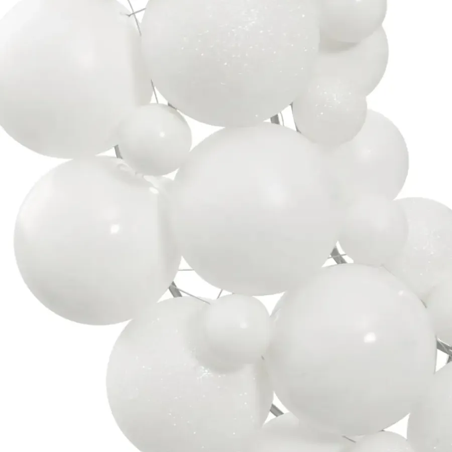vidaXL - Kerstkrans - Wit - Polystyreen