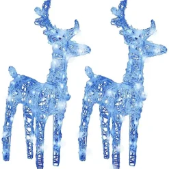 Kerstverlichting-vidaXL - Kerstrendier - Blauw