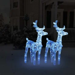 Kerstverlichting-vidaXL - Kerstrendier - Blauw