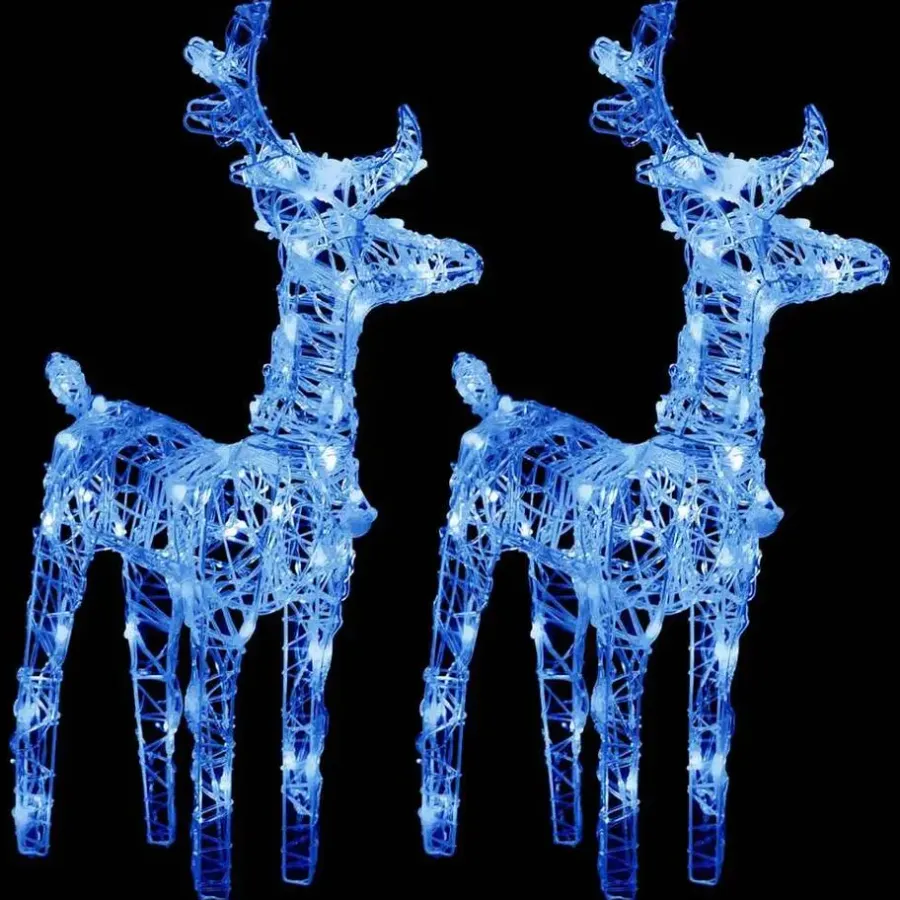 Kerstverlichting-vidaXL - Kerstrendier - Blauw