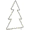 Kerstverlichting-vidaXL - Kerstverlichting kerstboom silhouet 63x90 cm - Warmwit - Kunststof