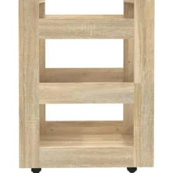 vidaXL - Keukentrolley - Bruin - Bewerkt hout