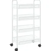 vidaXL - Keukentrolley - Wit - IJzer - 46 x 26 x 85 cm