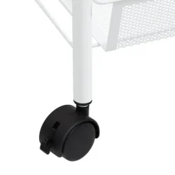 vidaXL - Keukentrolley - Wit - IJzer - 46 x 26 x 85 cm