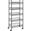 vidaXL - Keukentrolley - Zwart - IJzer - 46 x 26 x 105 cm