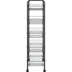 vidaXL - Keukentrolley - Zwart - IJzer - 46 x 26 x 105 cm