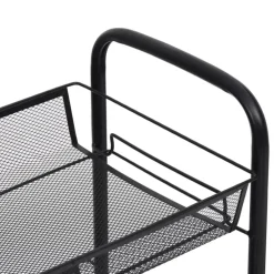 vidaXL - Keukentrolley - Zwart - IJzer - 46 x 26 x 105 cm