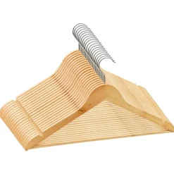 vidaXL - Kleerhanger - Bruin - Hout - 20 stuks