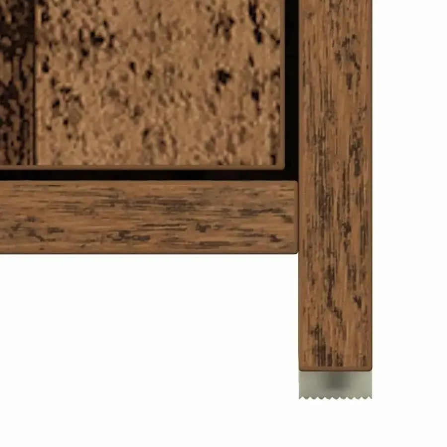 Hoge Kasten-vidaXL - Kolomkast met 2 deuren 2 vakken - Zwart eiken - Hout - 30x30x183.5 cm