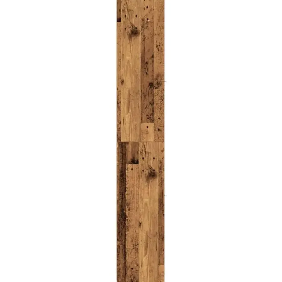 Hoge Kasten-vidaXL - Kolomkast met 2 deuren 2 vakken - Zwart eiken - Hout - 30x30x183.5 cm