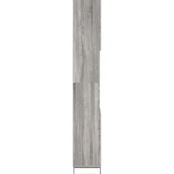 vidaXL - Kolomkast met 2 deuren - Grijs sonoma eiken - Hout - 30x30x190 cm
