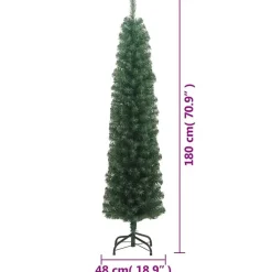 Kerstbomen-vidaXL - Kunstboom - Groen - 180 cm