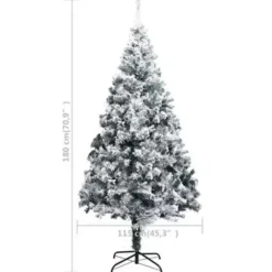 Kerstbomen-vidaXL - Kunstboom - Groen - 180 x 115 cm