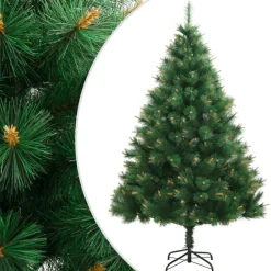 Kerstbomen-vidaXL - Kunstkerstboom - Groen - 210 cm