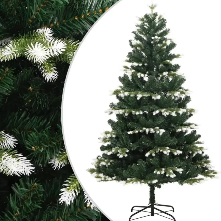 Kerstbomen-vidaXL - Kunstkerstboom - Groen - 210 cm