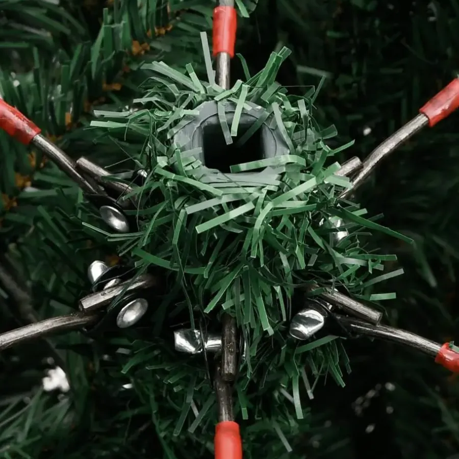 Kerstbomen-vidaXL - Kunstkerstboom - Groen - 210 cm