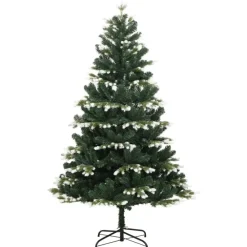 Kerstbomen-vidaXL - Kunstkerstboom - Groen - 120 cm
