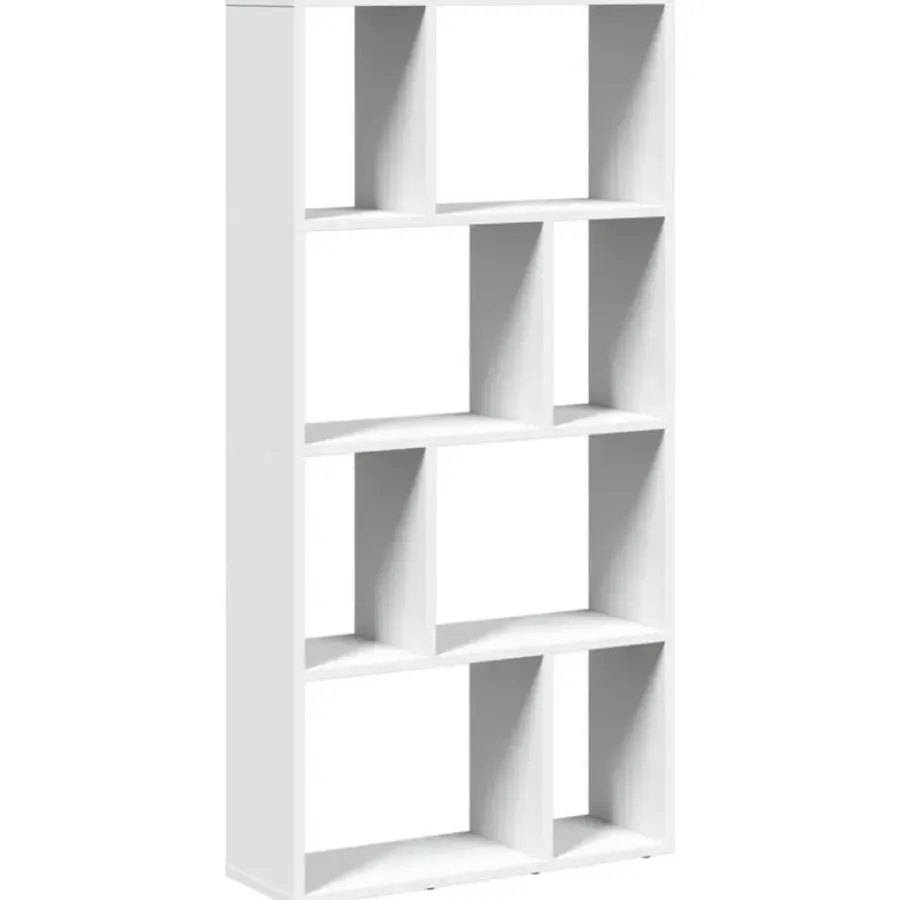 Boekenkasten|Boekenkasten-vidaXL - 4-laags Boekenkast voor woonkamers - Wit - Hout - 60x20x120 cm