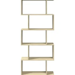 vidaXL - 5-laags Boekenkast voor woonkamers - Sonoma eiken - Hout - 70x24x161 cm