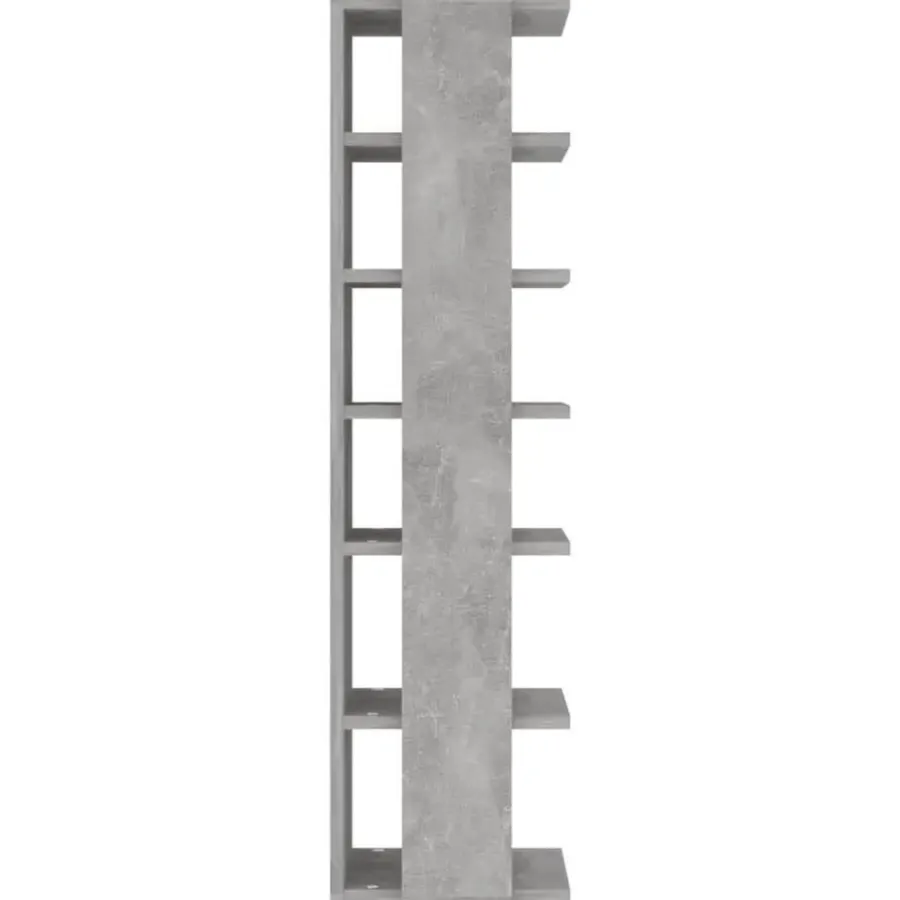 vidaXL - 6-laags Schoenenkast 6 paar - Betongrijs - Hout - 27.5x27x102 cm