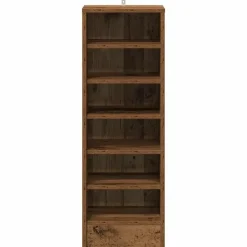 vidaXL - 6-laags Schoenenkast 6 paar - Oud hout - 35x35x92 cm