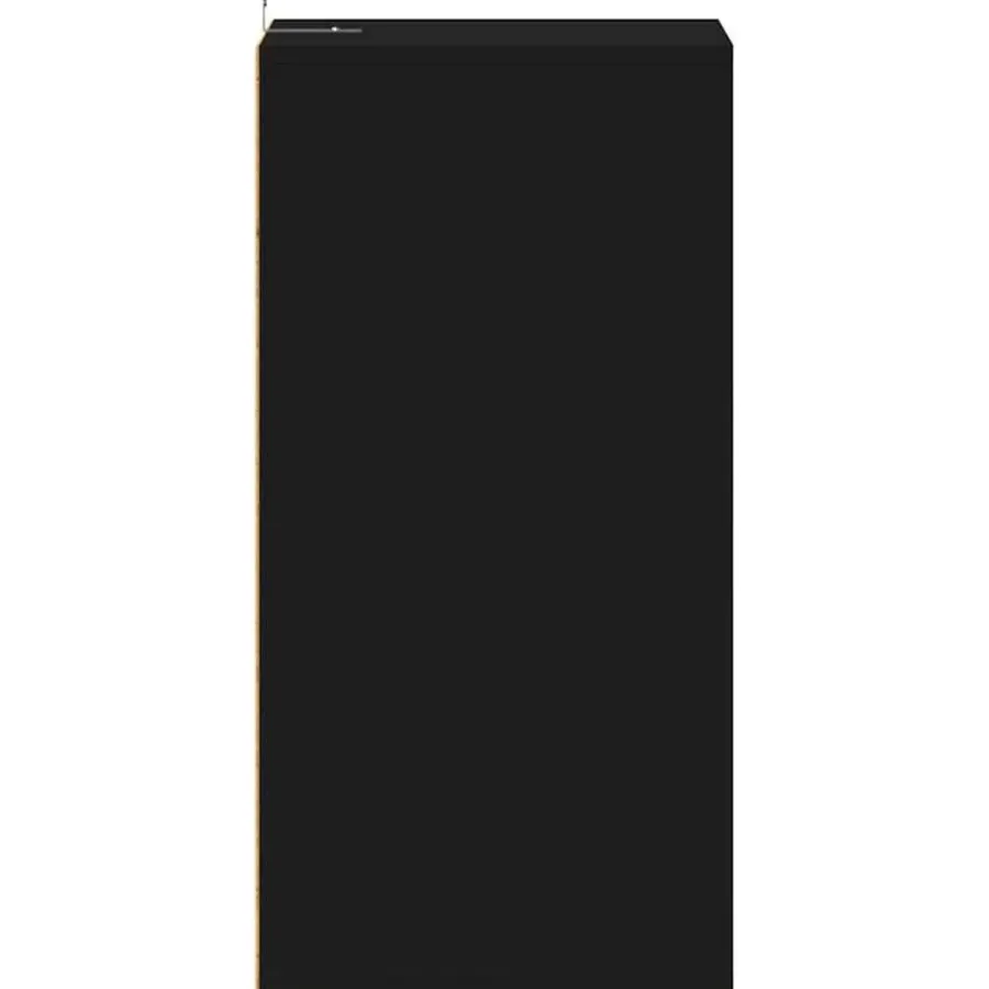vidaXL - 5-laags Wandschoenenkast 5 paar - Zwart - Bewerkt hout - 31.5x35x70 cm