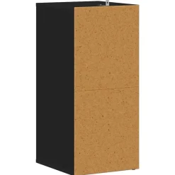 vidaXL - 5-laags Wandschoenenkast 5 paar - Zwart - Bewerkt hout - 31.5x35x70 cm