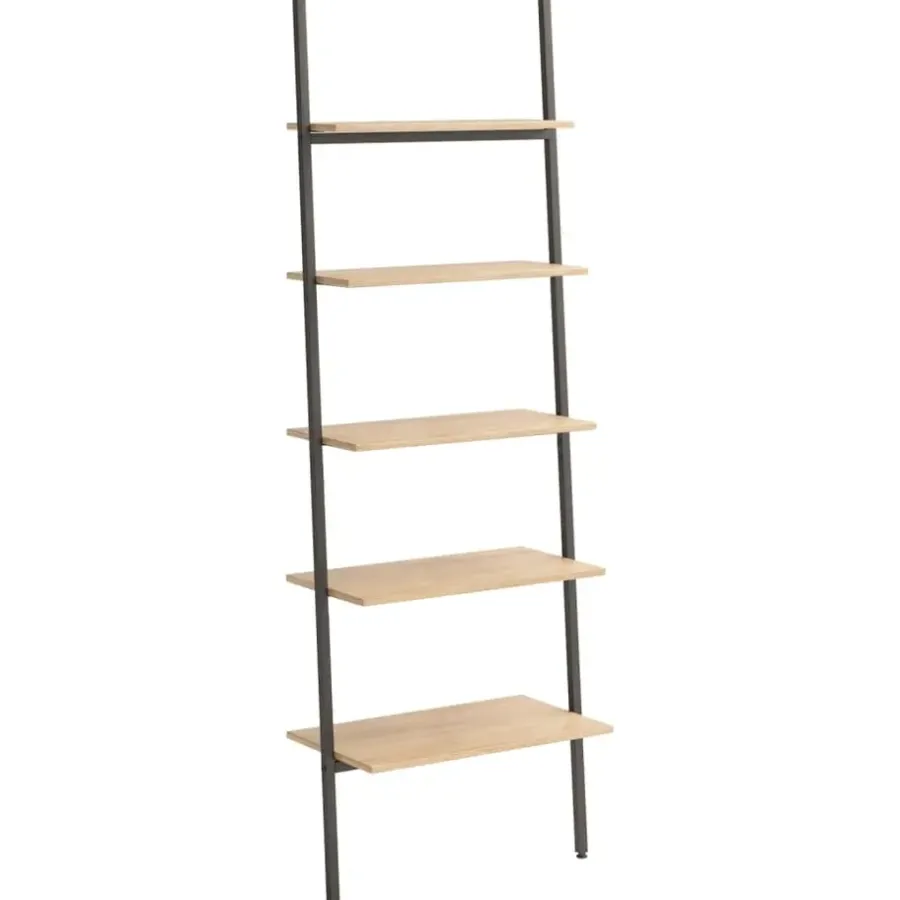 vidaXL - Ladderrek - Bruin - Bewerkt hout