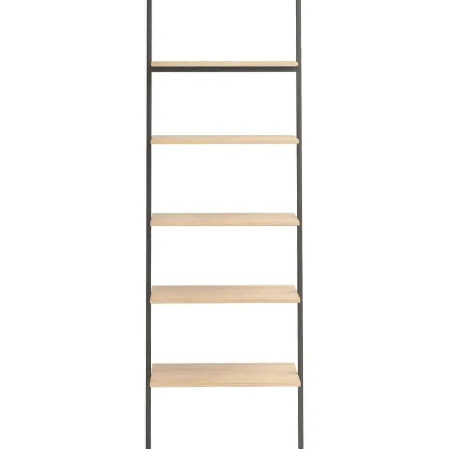 vidaXL - Ladderrek - Bruin - Bewerkt hout