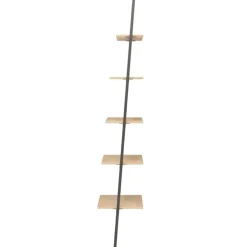 vidaXL - Ladderrek - Bruin - Bewerkt hout