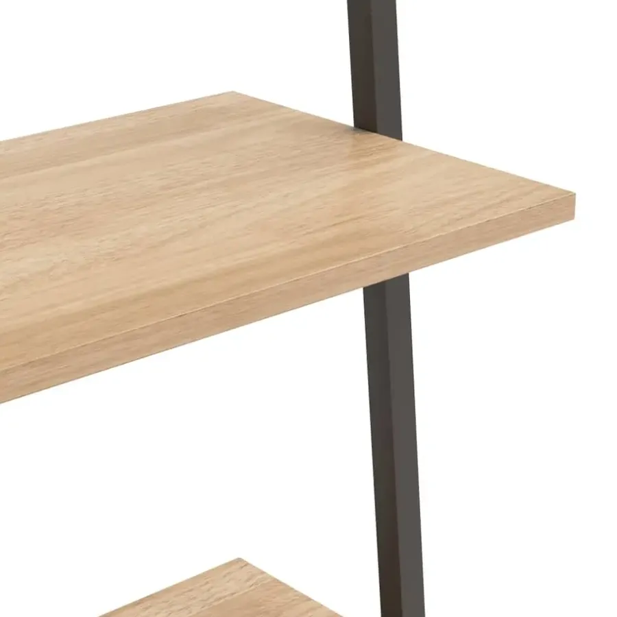 vidaXL - Ladderrek - Bruin - Bewerkt hout