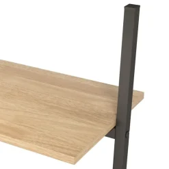 vidaXL - Ladderrek - Bruin - Bewerkt hout
