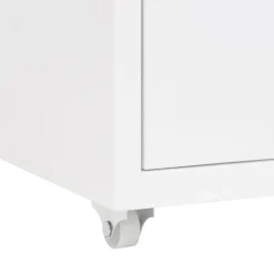 vidaXL - Ladeblok - Wit - Metaal