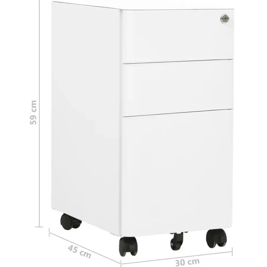 Ladeblokken-vidaXL - Ladeblok - Wit - Staal