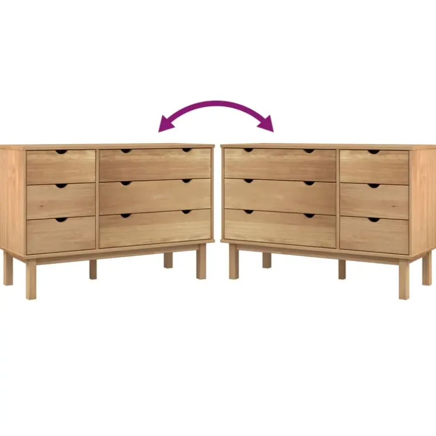 Ladekasten|Ladekasten-vidaXL - Ladekast - Bruin - Grenenhout