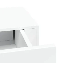 Wandrekken-vidaXL - Ladeschap - Wit - MDF