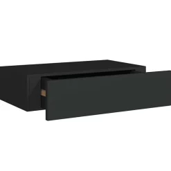 Wandrekken-vidaXL - Ladeschap - Zwart - MDF
