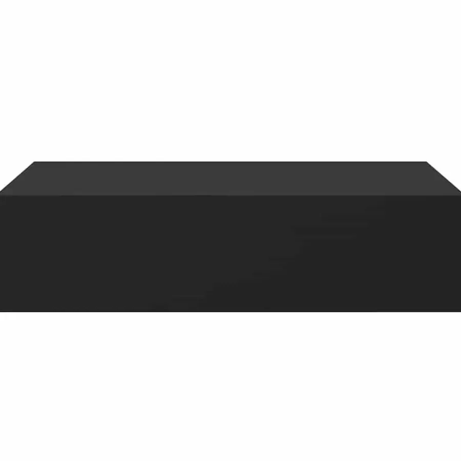 Wandrekken-vidaXL - Ladeschap - Zwart - MDF