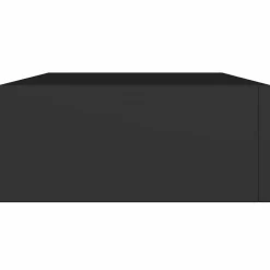 Wandrekken-vidaXL - Ladeschap - Zwart - MDF