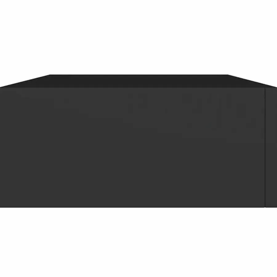 Wandrekken-vidaXL - Ladeschap - Zwart - MDF