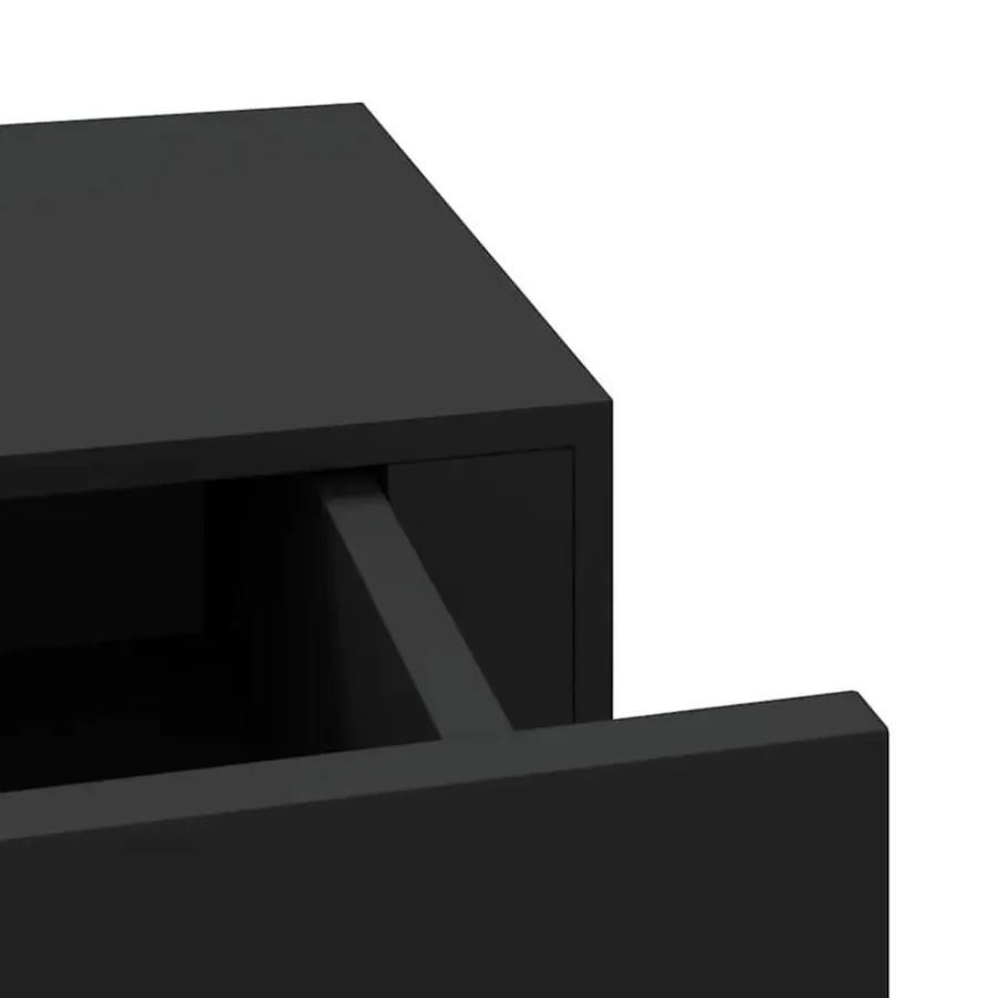 vidaXL - Ladeschap - Zwart - MDF