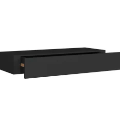 Wandrekken-vidaXL - Ladeschap - Zwart - MDF