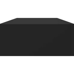 Wandrekken-vidaXL - Ladeschap - Zwart - MDF