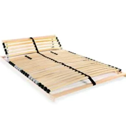 vidaXL - Lattenbodem - Bruin - Hout - 140 x 200 cm