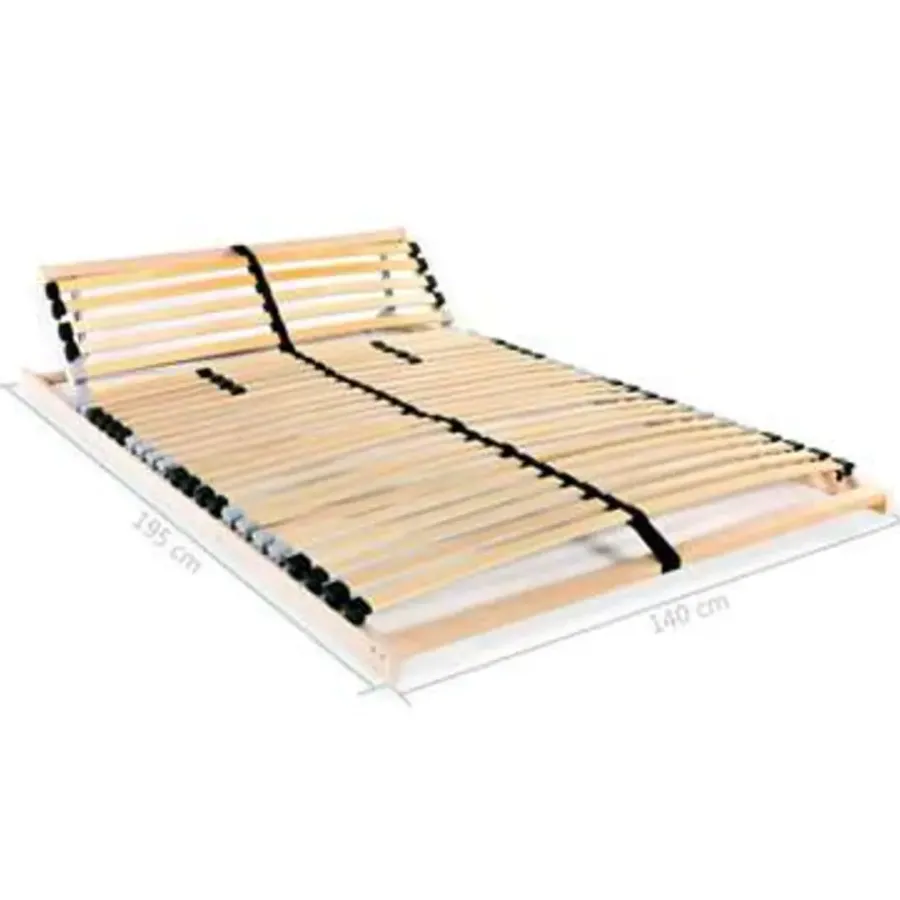 vidaXL - Lattenbodem - Bruin - Hout - 140 x 200 cm