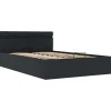 Twijfelaars-vidaXL - LED Bed frame met opbergruimte - Zwart - Kunstleer - 140x200 cm