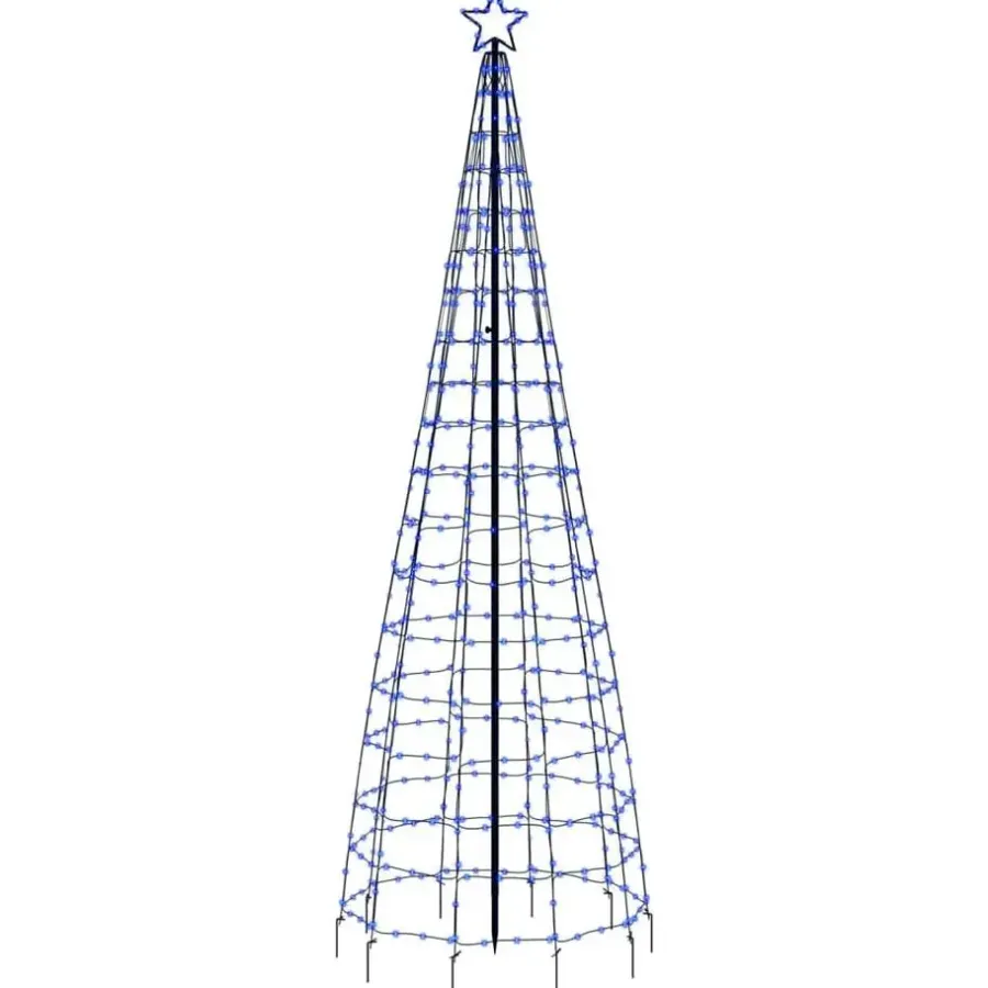 vidaXL - Led-kerstboom - Blauw - 300 cm