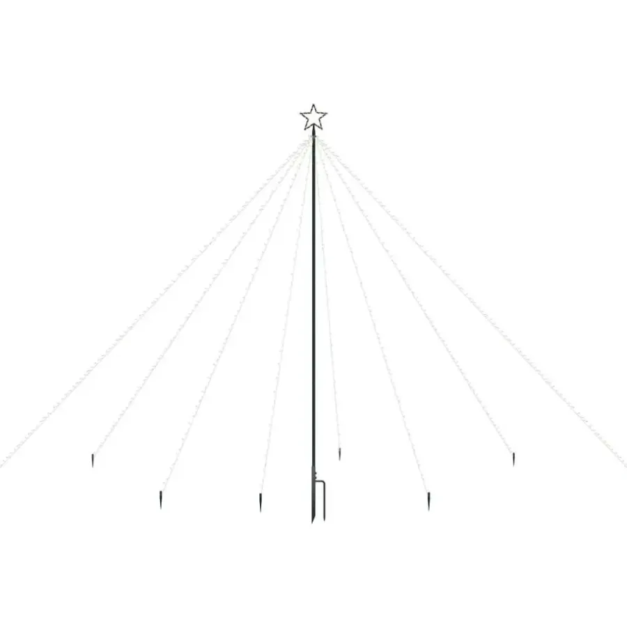 vidaXL - Led-kerstboom - Blauw - IJzer