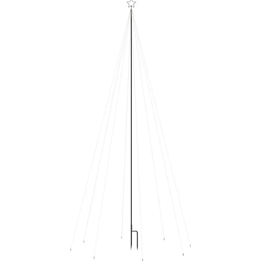 vidaXL - Led-kerstboom - Blauw - IJzer