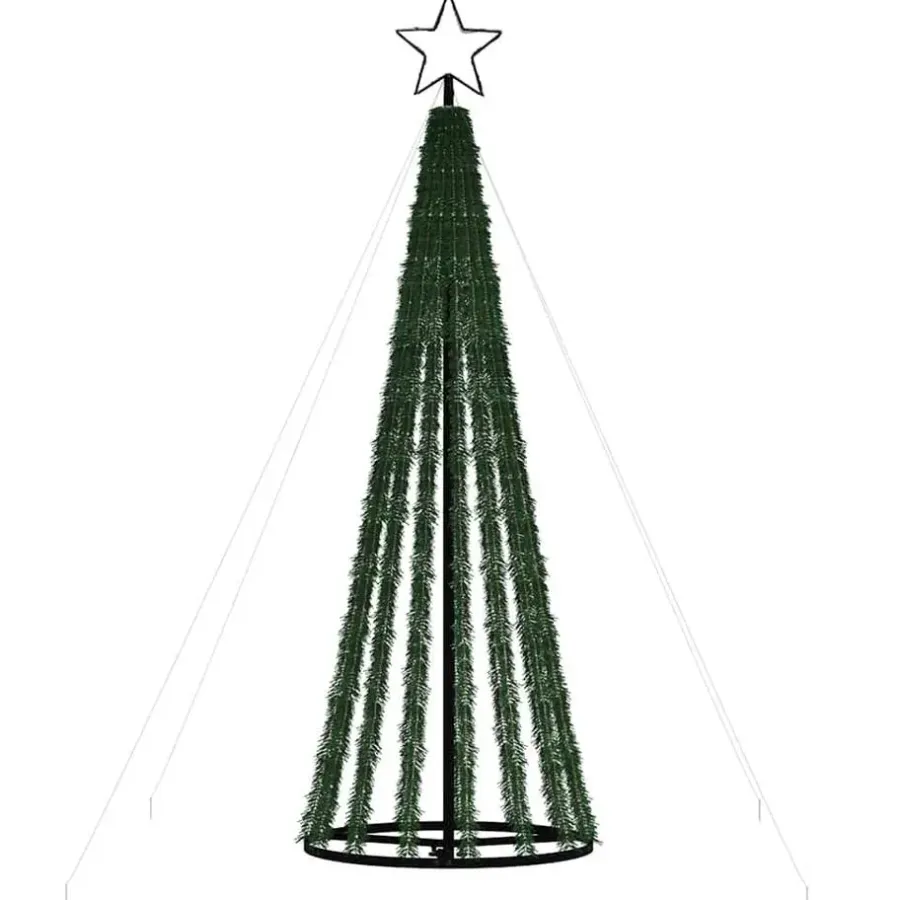 Kerstverlichting-vidaXL - Led-kerstboom - Warmwit - 180 cm